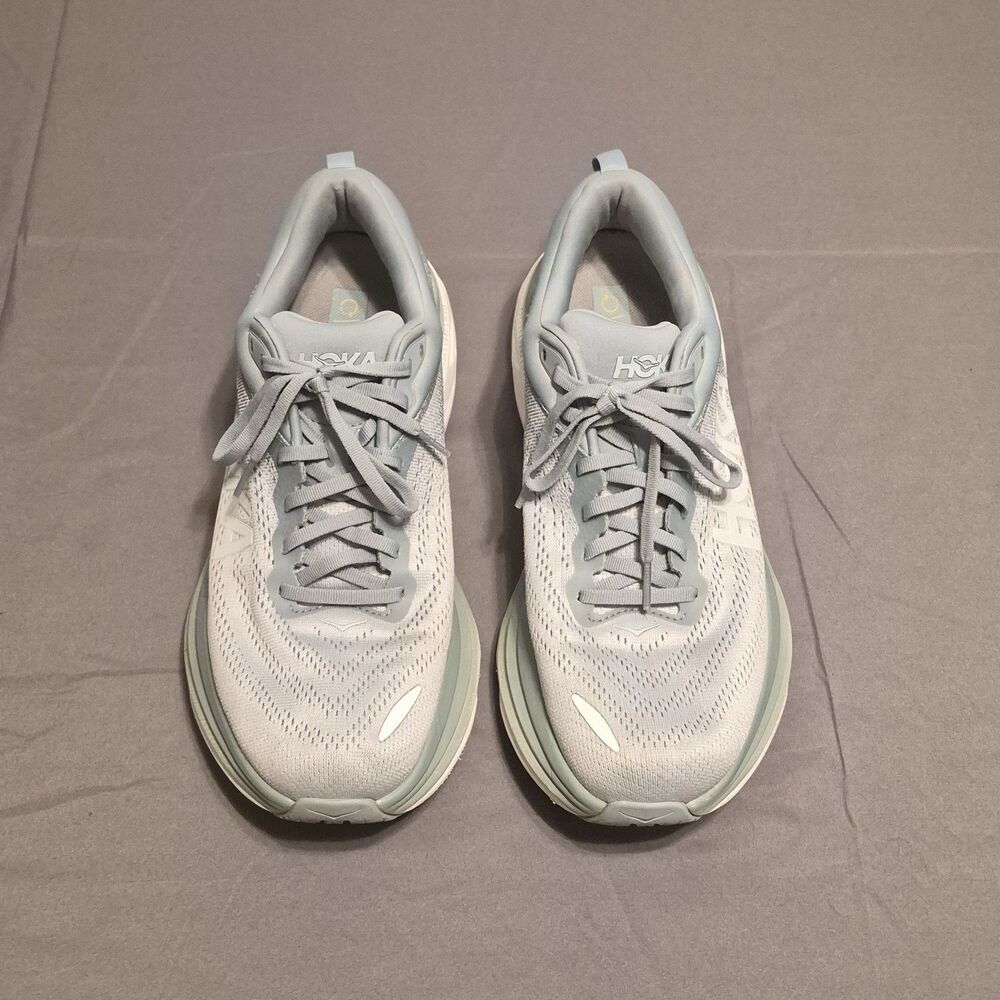 Hoka Bondi 8 Men Size 10.5 Cloud Blue Athletic Running Shoes Sneaker 1123202CBIF